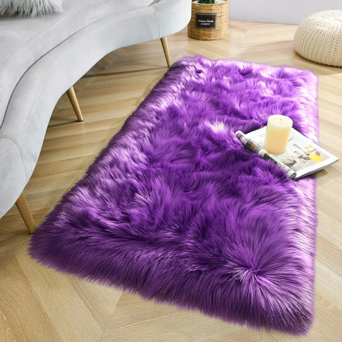 Soft Faux Fur Wool Carpet Area Rug Fluffy Carpets for living room hairy rugs for Bedroom home decor sofa cover floor mats - Image 3