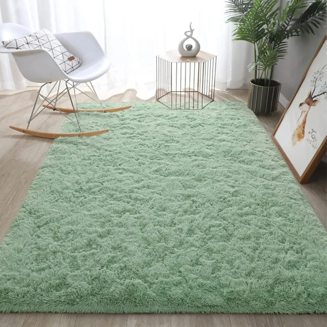 Fluffy Rug Indoor Plush Soft Carpet for Living Room Anti-Skid Durable Area Rug for Girls Bedroom Kids Room Carpets - Image 2