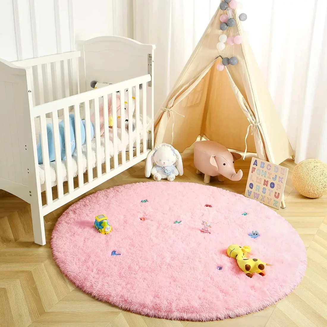 Carpet Living Room Round Thick Carpet Fluffy Large Area Mat Floor Soft Rug Bedroom Long Plush Rug Children Room Decor - Image 3